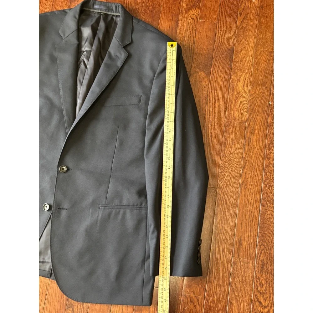 J.Crew Crosby Suit Loro Piana Super 120s Wool Navy Blue 44R 36x30 Mens